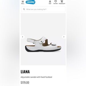 Willy walking sandals, white, Size 40